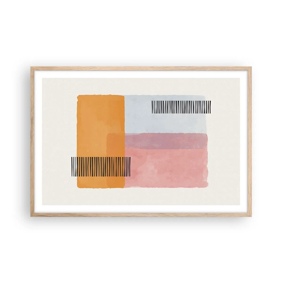 Poszter világos tölgy keretben - Saroktól sarokig - 91x61 cm