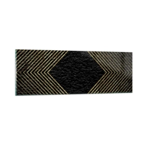 Üveg kép - Geometria glamour stílusban - 90x30 cm