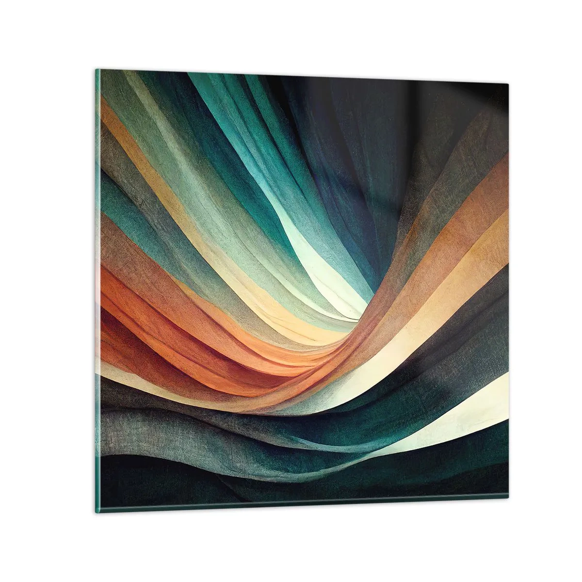 Üveg kép - Színekből szőtt - 40x40 cm