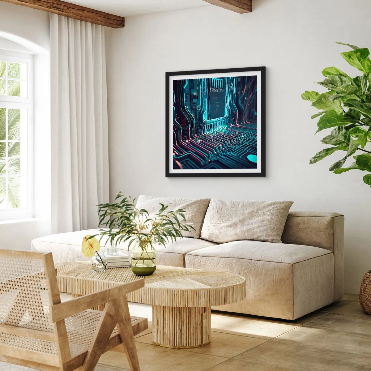 Poszter fehér keretben - Úgy gondolom... - 30x30 cm