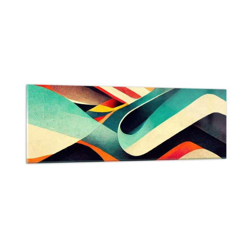 Üveg kép - Intenzív kompozíció - 90x30 cm