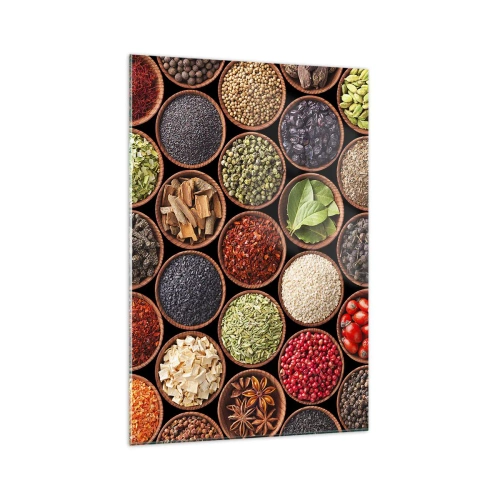 Üveg kép - A világ összes íze - 70x100 cm