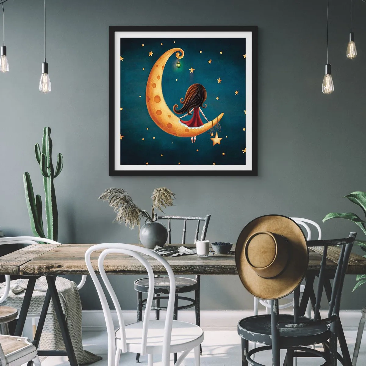 Poszter fehér keretben - Egyszer volt… - 50x50 cm