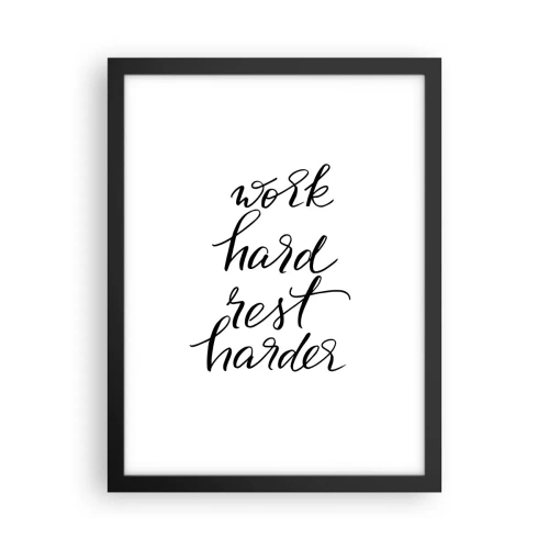 Poszter fehér keretben - Élet egyensúly - 30x40 cm