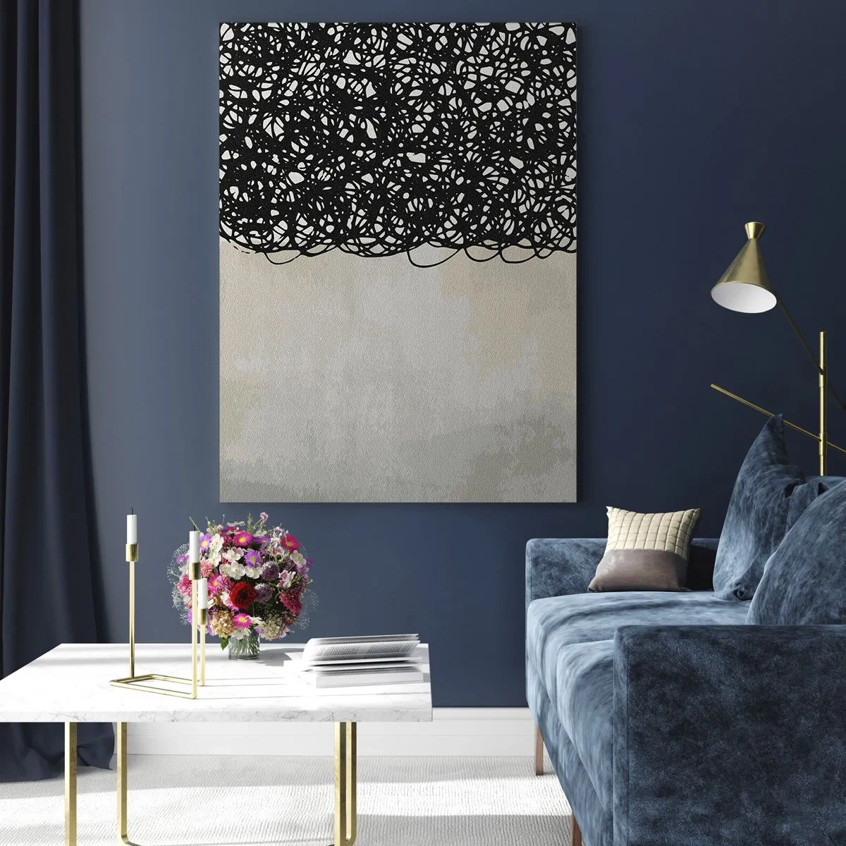 Üveg kép - Egy kavargó absztrakció - 80x120 cm