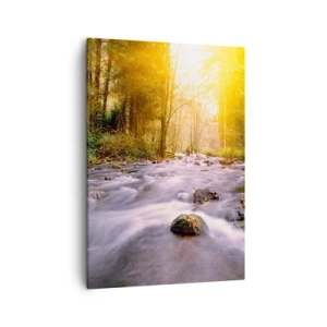 Vászonkép - Malachit ezüst és arany keretben - 50x70 cm