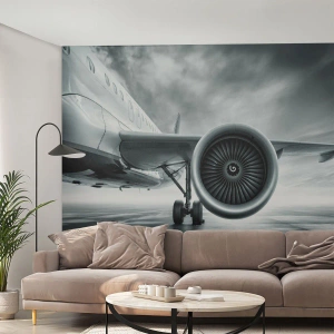 Fotótapéta Premium Sand - Van erő! - Repülőgép, Utazás, Üzleti - 200x140 cm