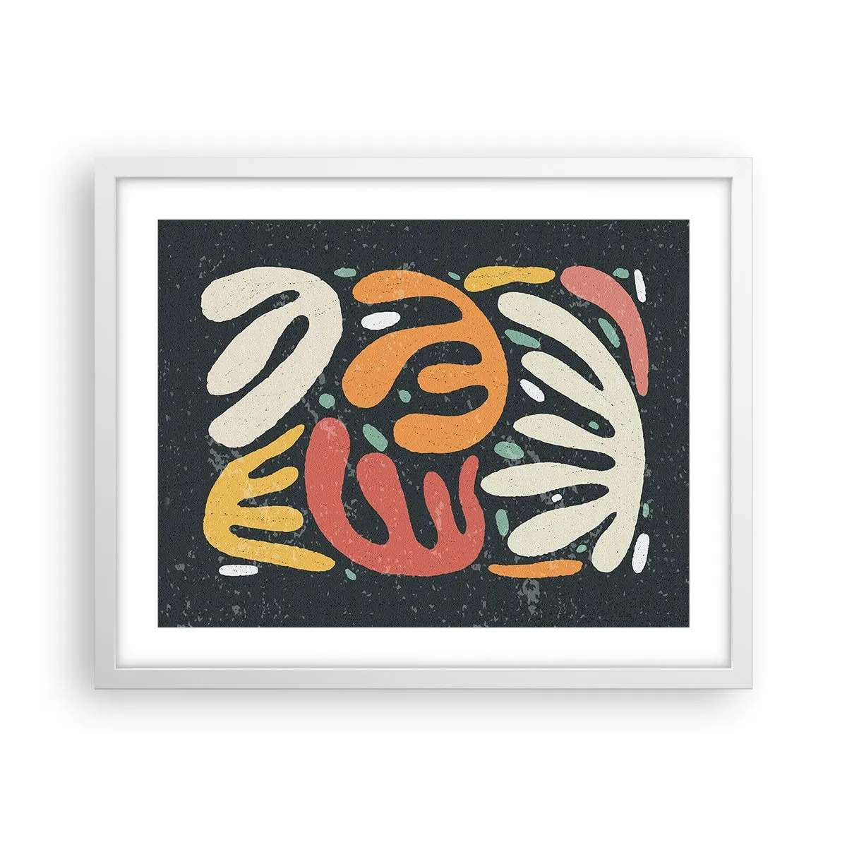 Poszter fekete keretben - Kompozíció - mindjárt elkaplak - 50x40 cm