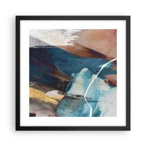 Poszter fehér keretben - Lelkesedéssel és energiával - 40x40 cm