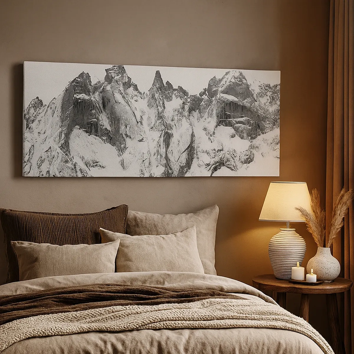 Vászonkép - Rémes gránit hegygerinc - 30x30 cm