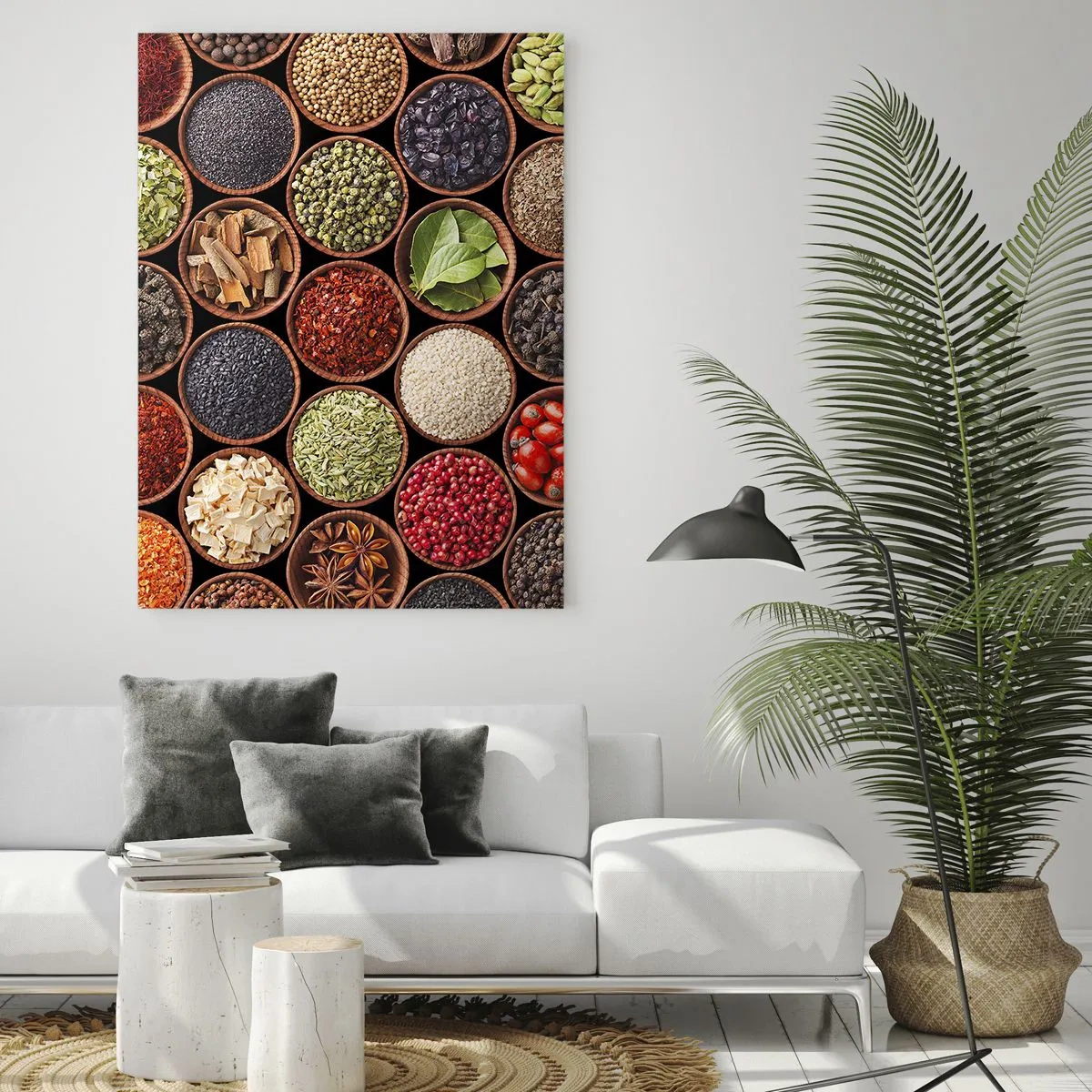 Üveg kép - A világ összes íze - 50x70 cm