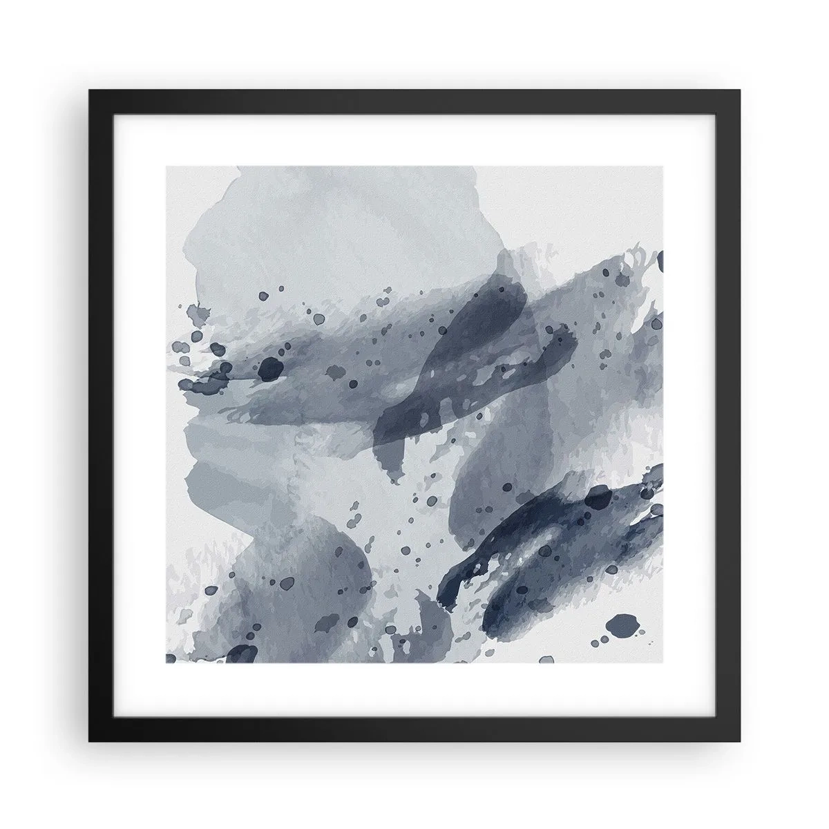 Poszter fehér keretben - A víz természetének tanulmánya  - 40x40 cm