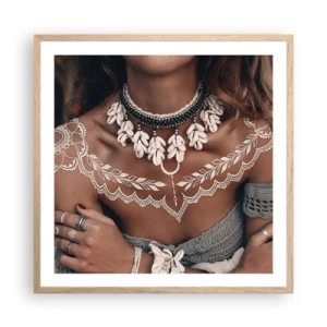 Poszter világos tölgy keretben - Talizmánok, a nőiesség rituáléi - 60x60 cm