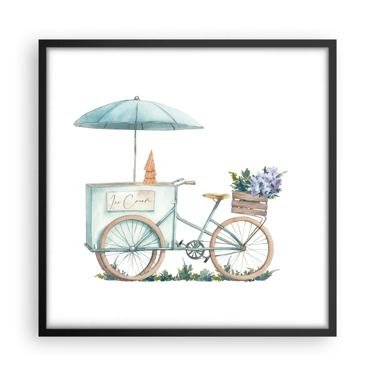 Poszter fehér keretben - A nyár édes emléke - 50x50 cm