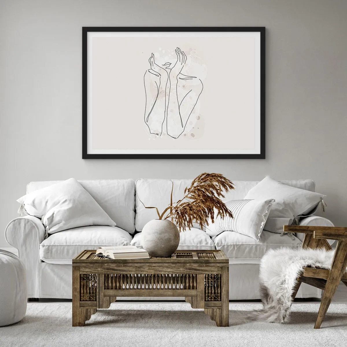 Poszter fehér keretben - Várva-várt pillanat - 70x50 cm