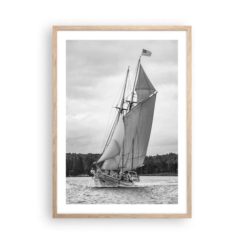 Poszter világos tölgy keretben - A szél testvérei - 50x70 cm