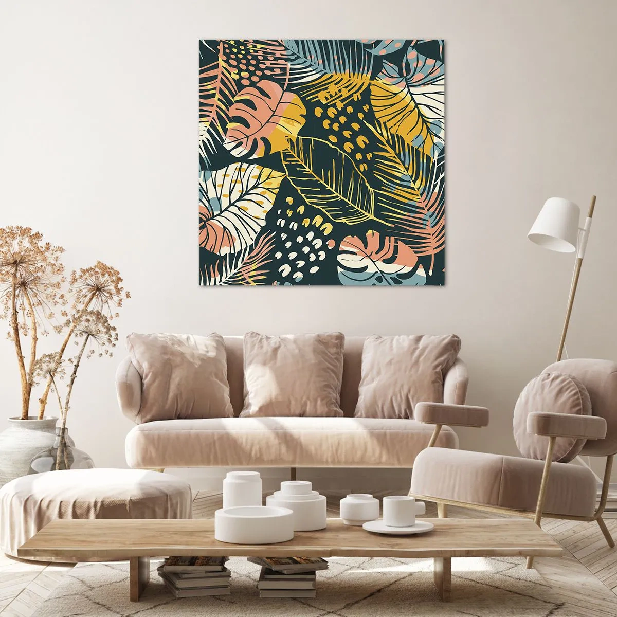 Vászonkép - Leveles fantázia - 60x60 cm