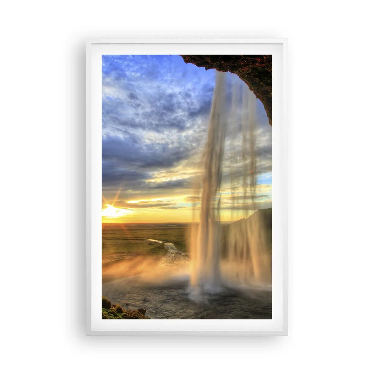 Poszter fekete keretben - Cseppfátyol mögötti világ - 61x91 cm