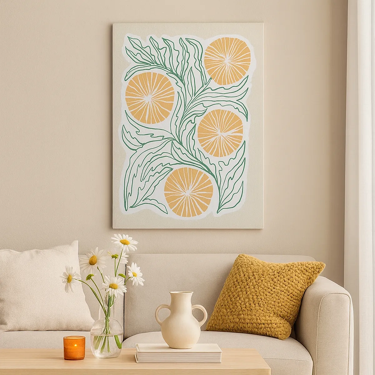 Vászonkép - Etnikus egy csipet absztrakcióval - 50x70 cm