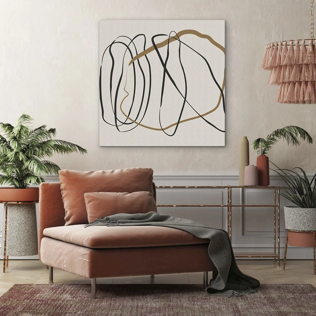 Vászonkép - Kompozíció - birtokló tánc - 60x60 cm