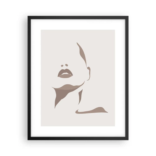 Poszter fehér keretben -  Fényből és árnyékból létrehozott - 40x50 cm