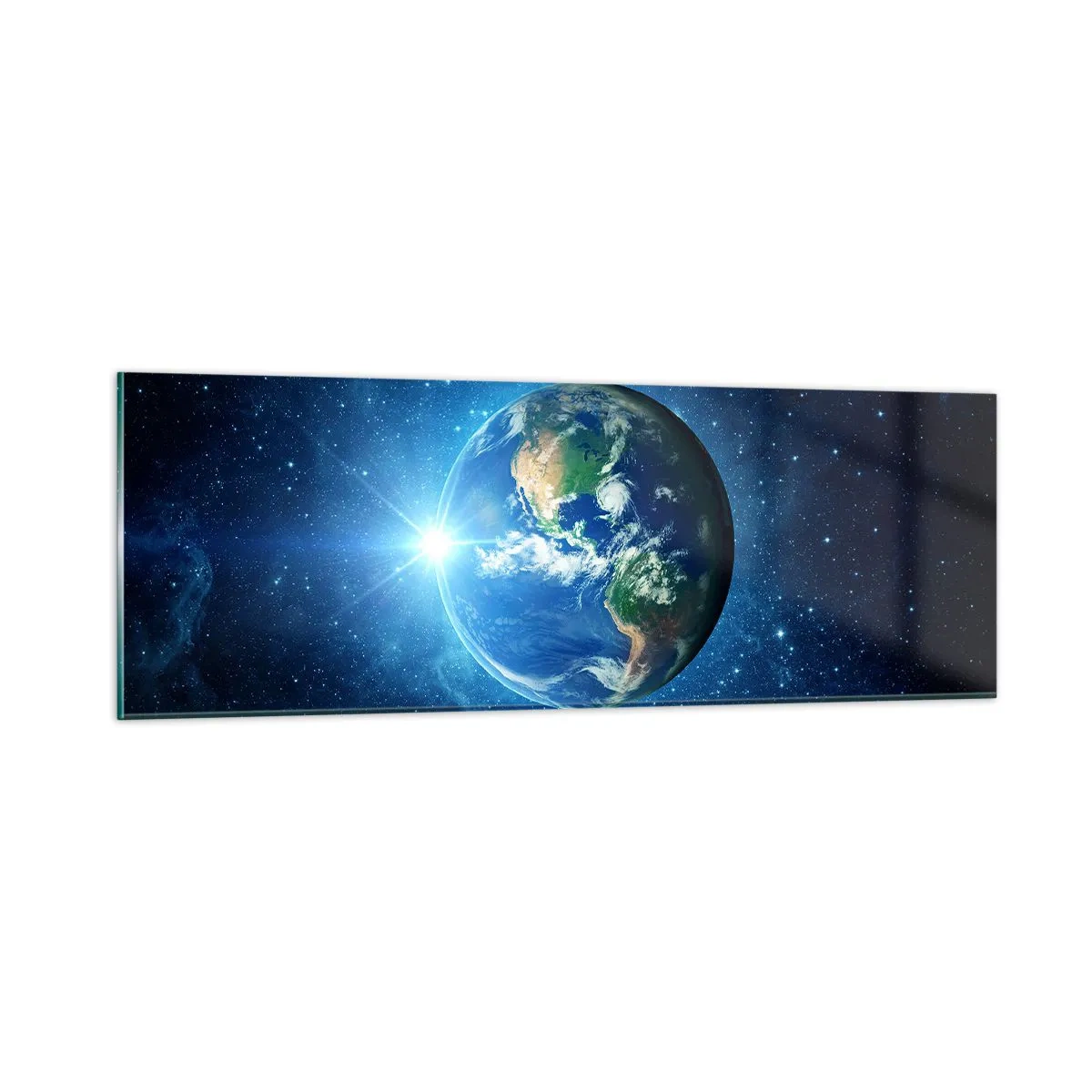 Üveg kép - Mennyben vagyunk - 90x30 cm