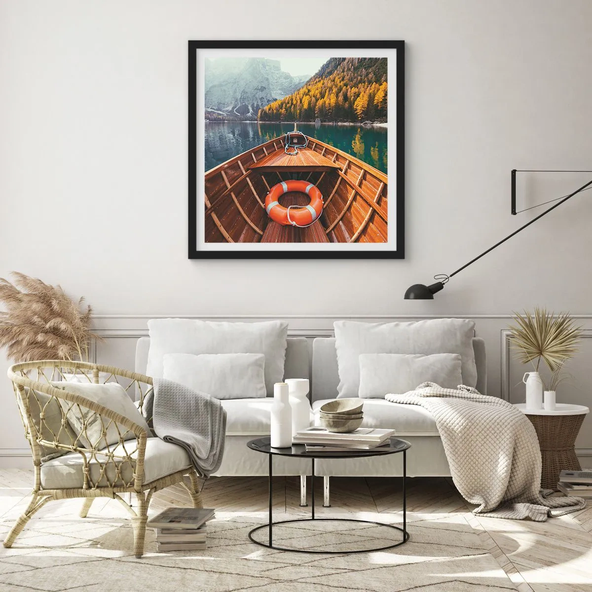 Poszter fehér keretben - Hegyi kirándulás - 50x50 cm