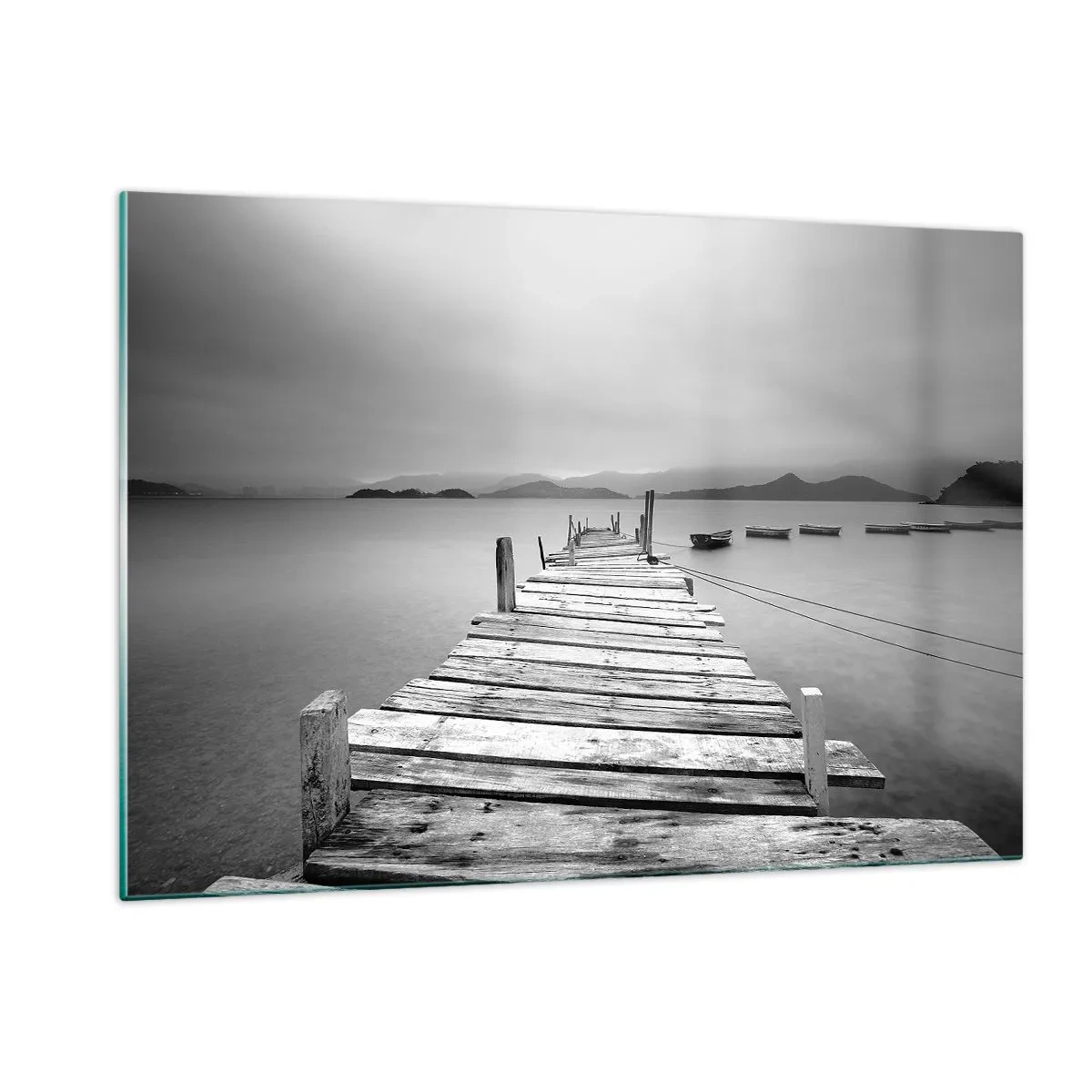 Üveg kép - Hegyeken és tengereken túl - 120x80 cm