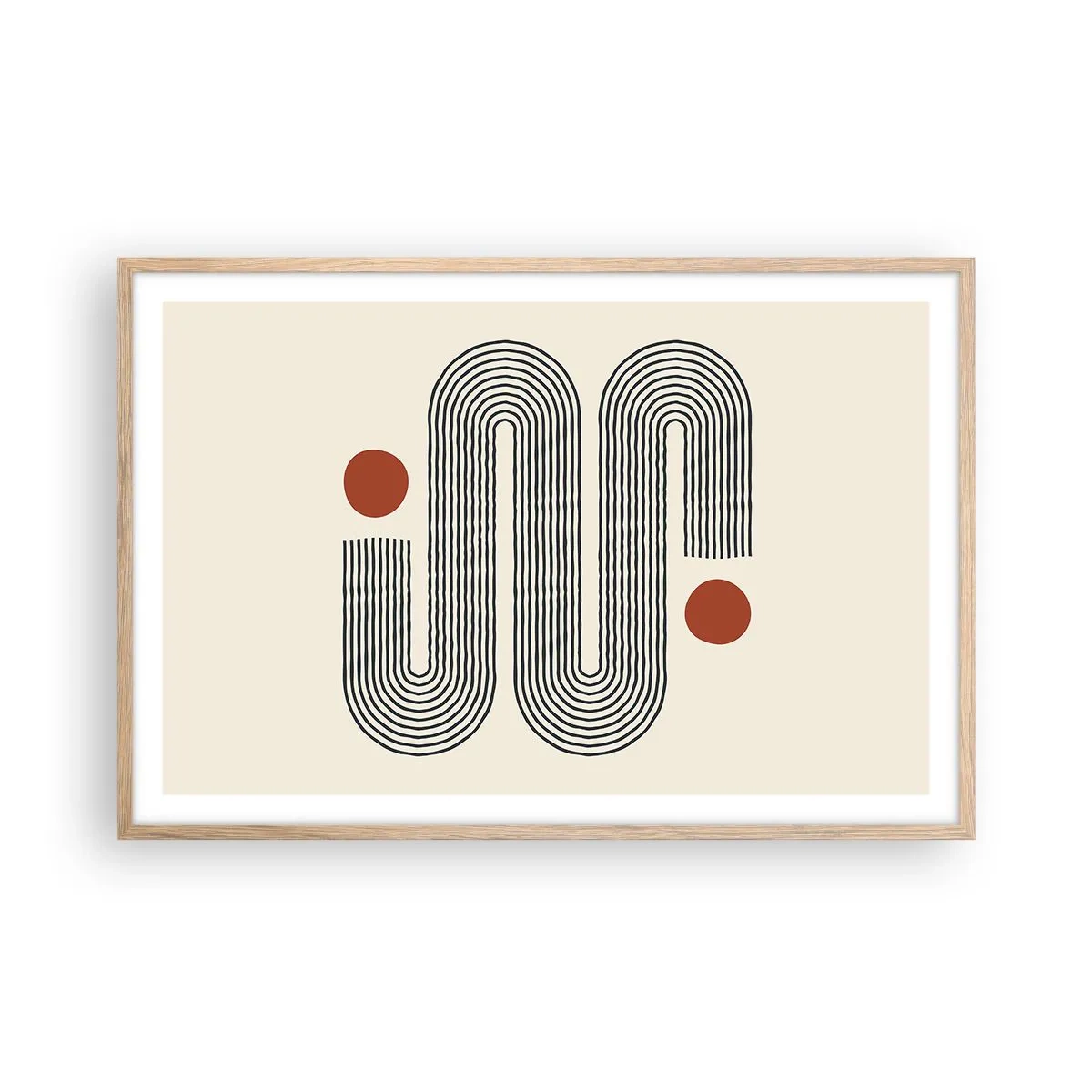 Poszter világos tölgy keretben - Elejétől végéig - 91x61 cm