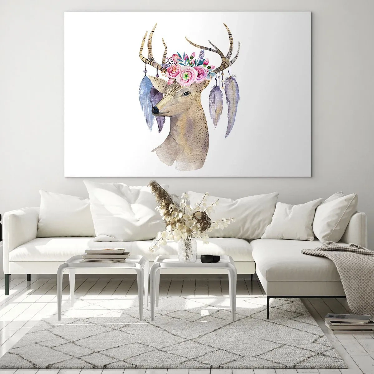 Üveg kép - Lélekvezető – szelíd, ártatlan - 100x70 cm