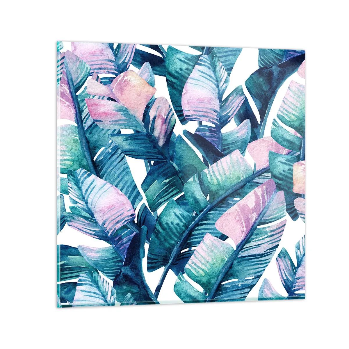 Üveg kép - Egy banánligetben - 40x40 cm