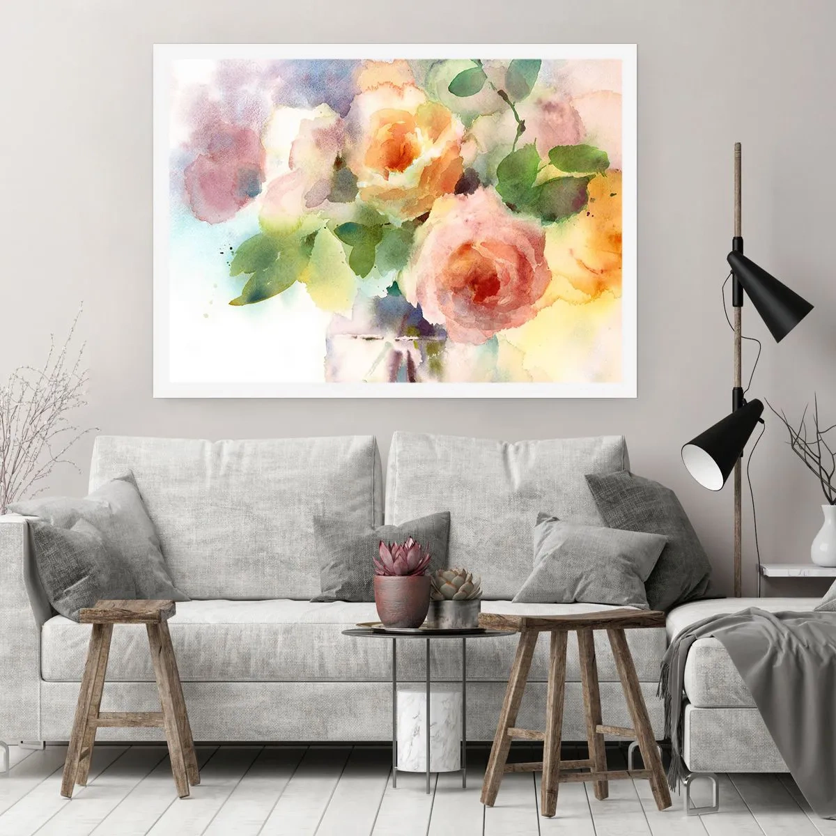 Poszter - Gyengéd, mint az akvarell - 91x61 cm