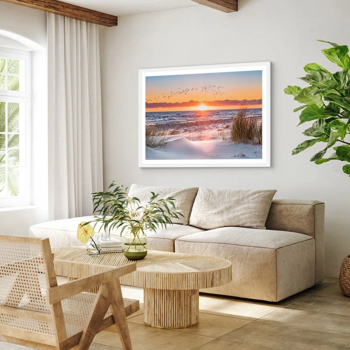 Poszter fekete keretben - Vízszintes táj - 70x50 cm