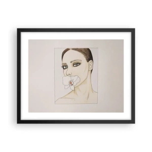 Poszter fehér keretben - Az elegancia és a szépség szimbóluma - 50x40 cm