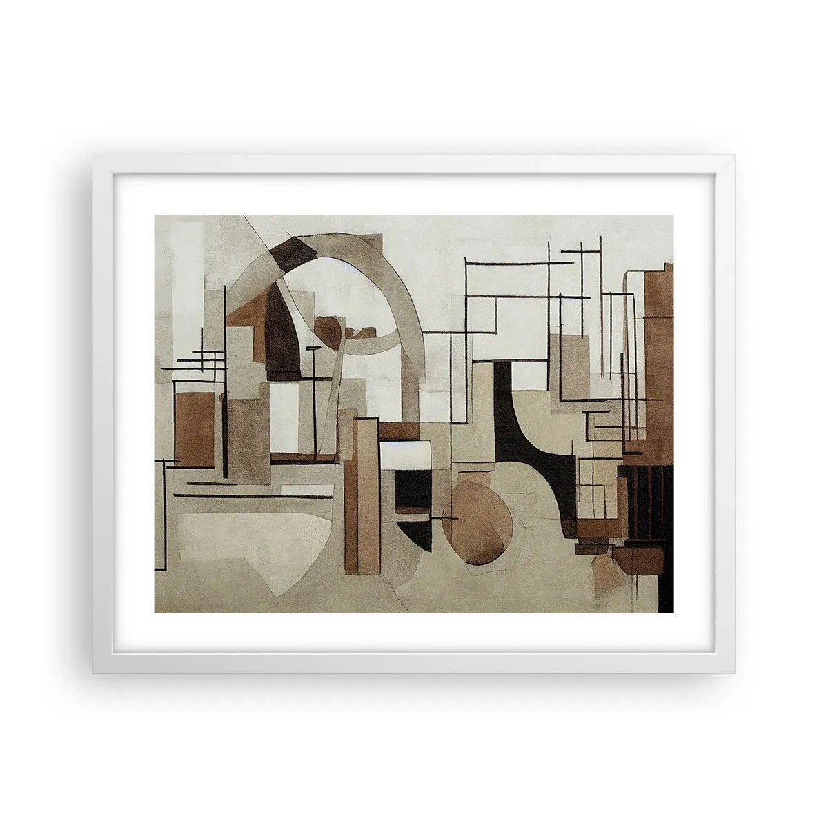 Poszter fekete keretben - Városkép 2.0 - 50x40 cm