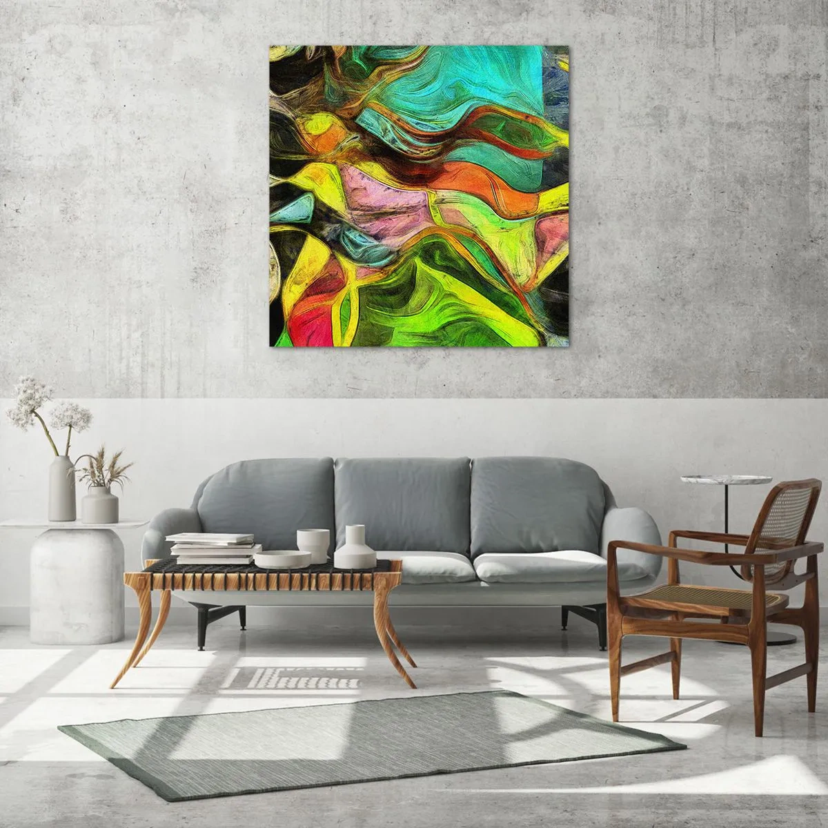 Üveg kép - A mozgás az élet - 50x50 cm