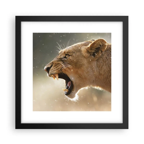 Poszter fehér keretben - Próbálj meg nem hallgatni - 30x30 cm