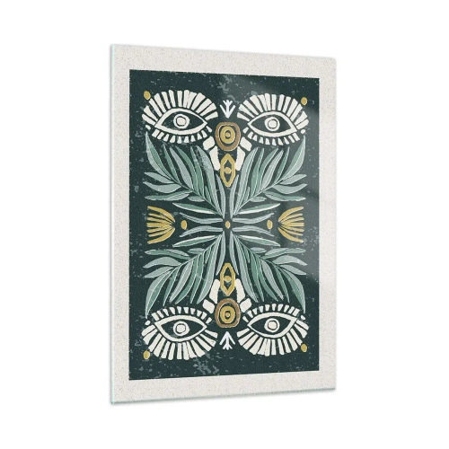 Üveg kép - Mint egy népi kivágás - 50x70 cm