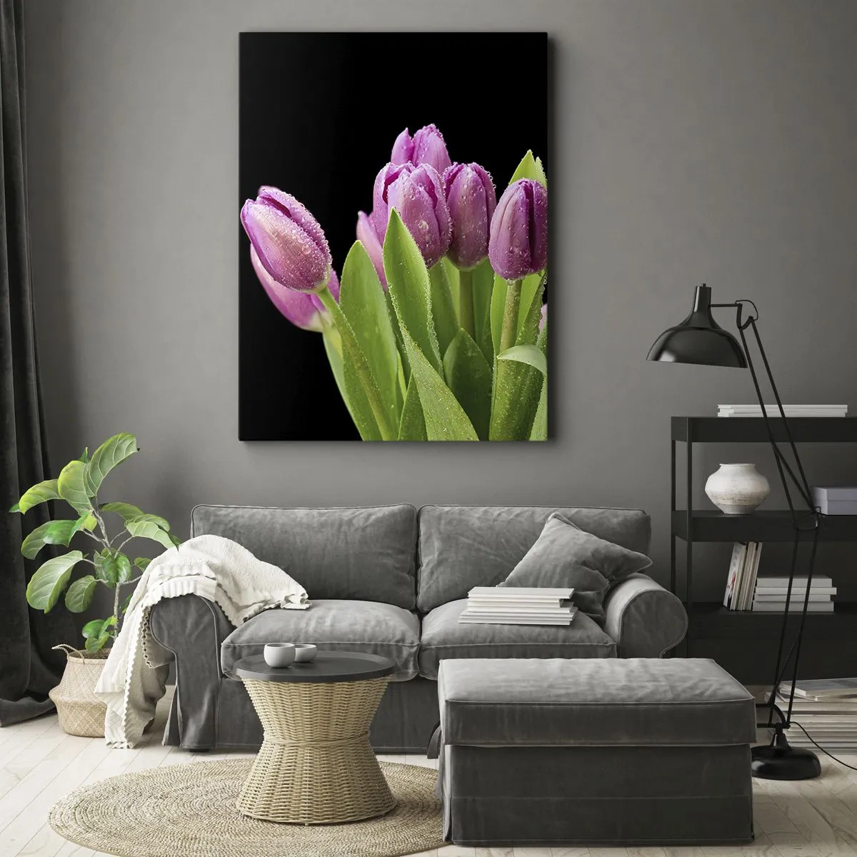 Vászonkép - Lila tavaszi öröm - 70x100 cm