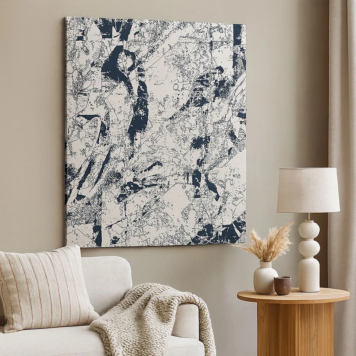 Vászonkép - Az ellentétek egymásba fonódása - 30x30 cm