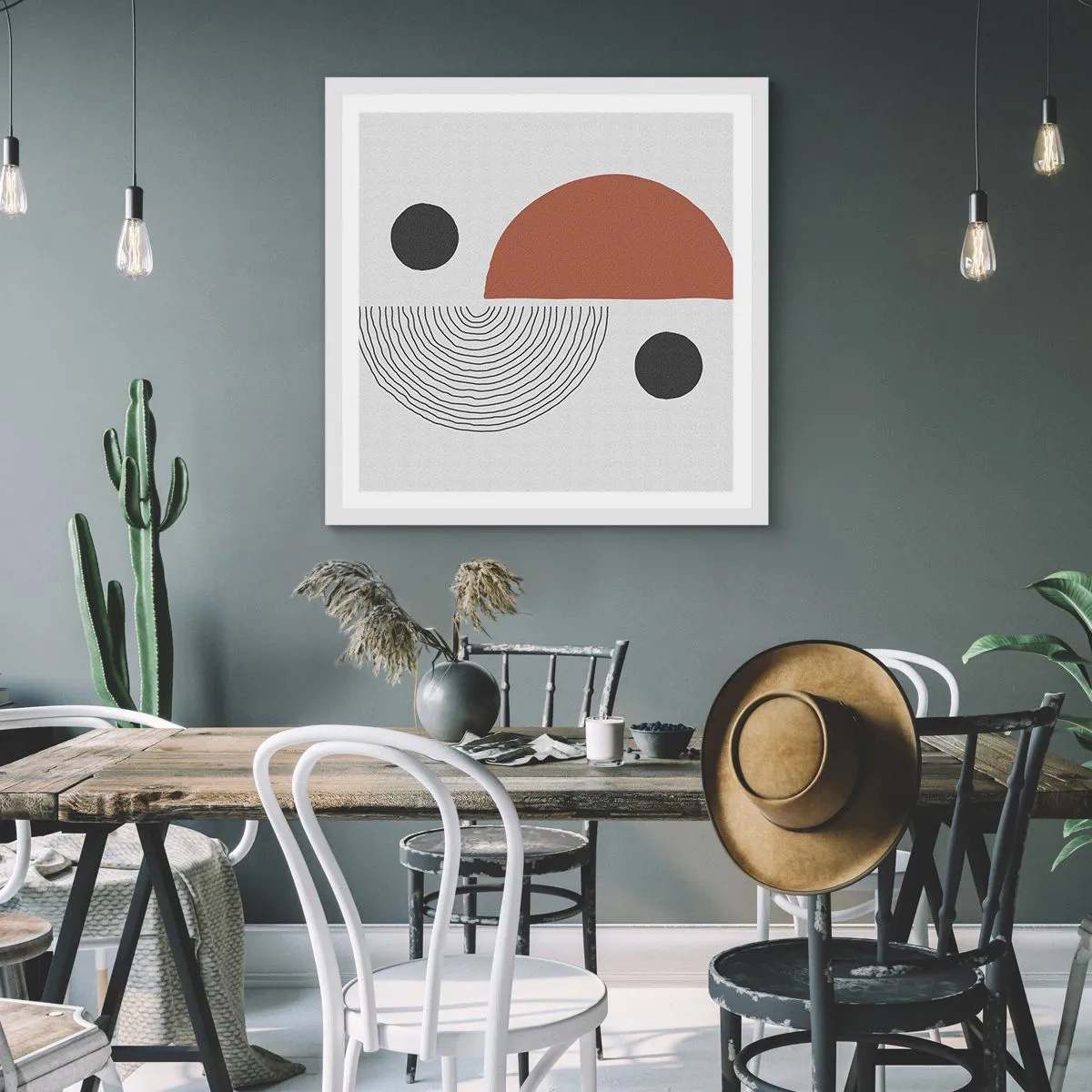 Poszter fekete keretben - A kerék tökéletessége - 60x60 cm