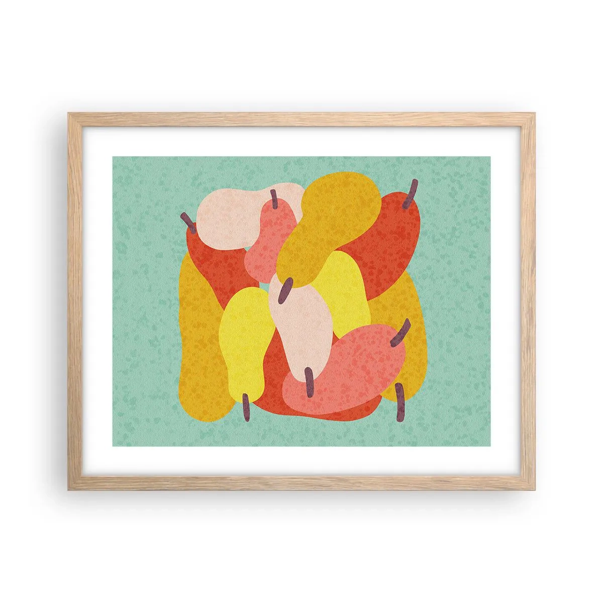 Poszter világos tölgy keretben - Ízlelgetni a nyári napot - 50x40 cm