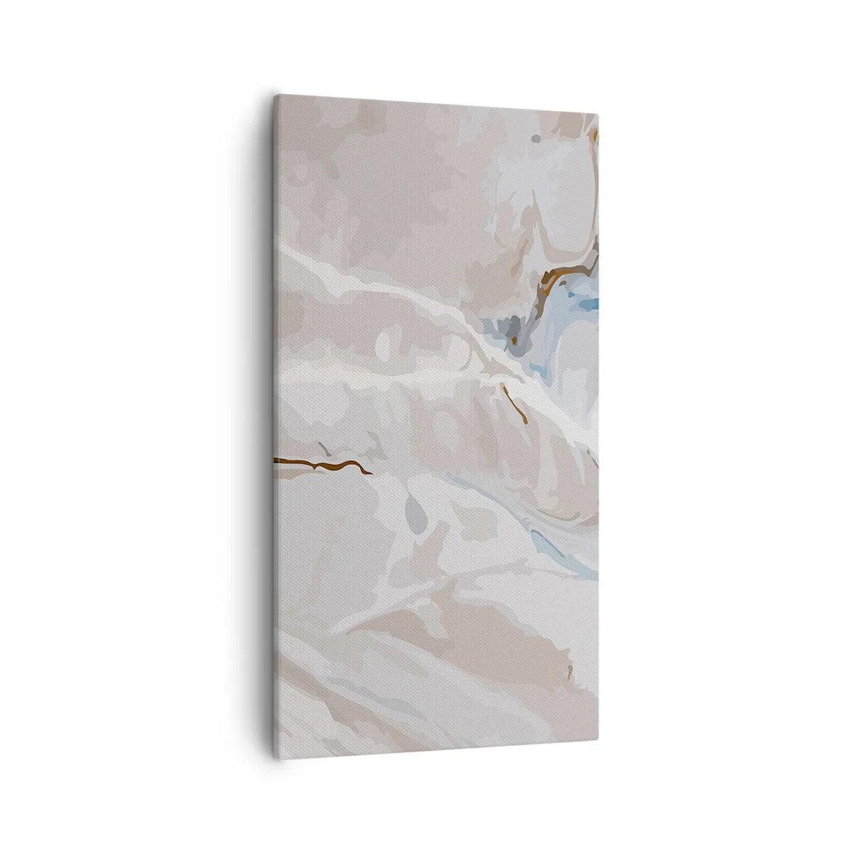 Vászonkép - Kék kanyarog a fehér alatt - 55x100 cm