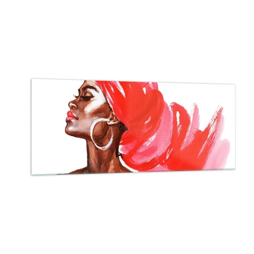 Üveg kép - "Van egy szél, ami kinyitja az ember orrlyukait” - 100x40 cm