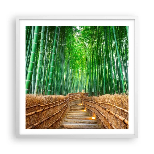 Poszter fekete keretben - Az ázsiai természet esszenciája - 60x60 cm