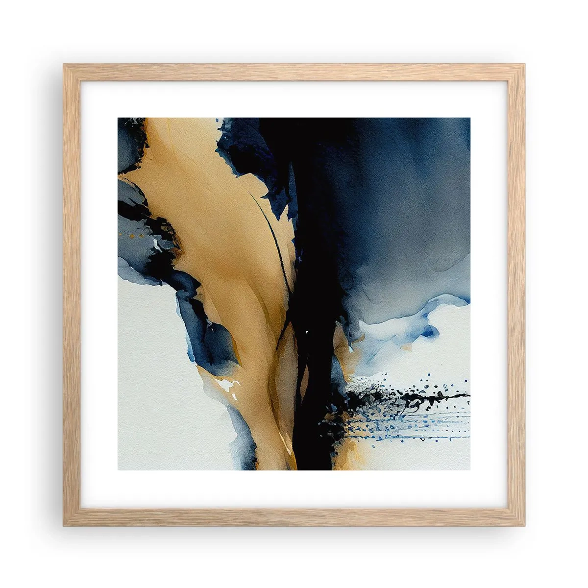 Poszter világos tölgy keretben - A fátyol mögött - 40x40 cm