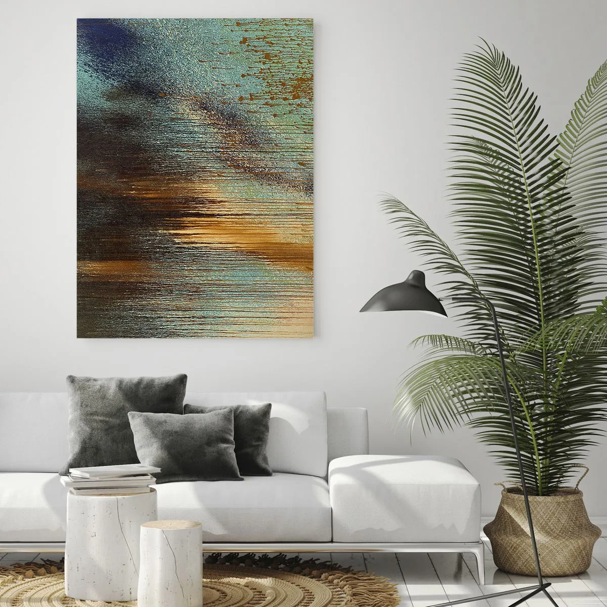 Üveg kép - Egy nem véletlen színes kompozíció - 80x120 cm