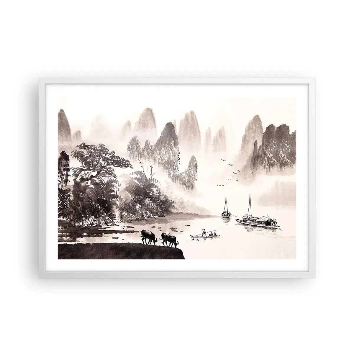 Poszter fekete keretben - Kelet egzotikus hétköznapjai - 70x50 cm