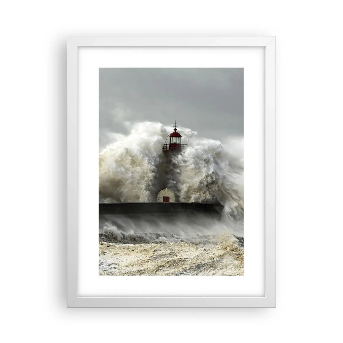 Poszter fekete keretben - Az óceán haragja - 30x40 cm
