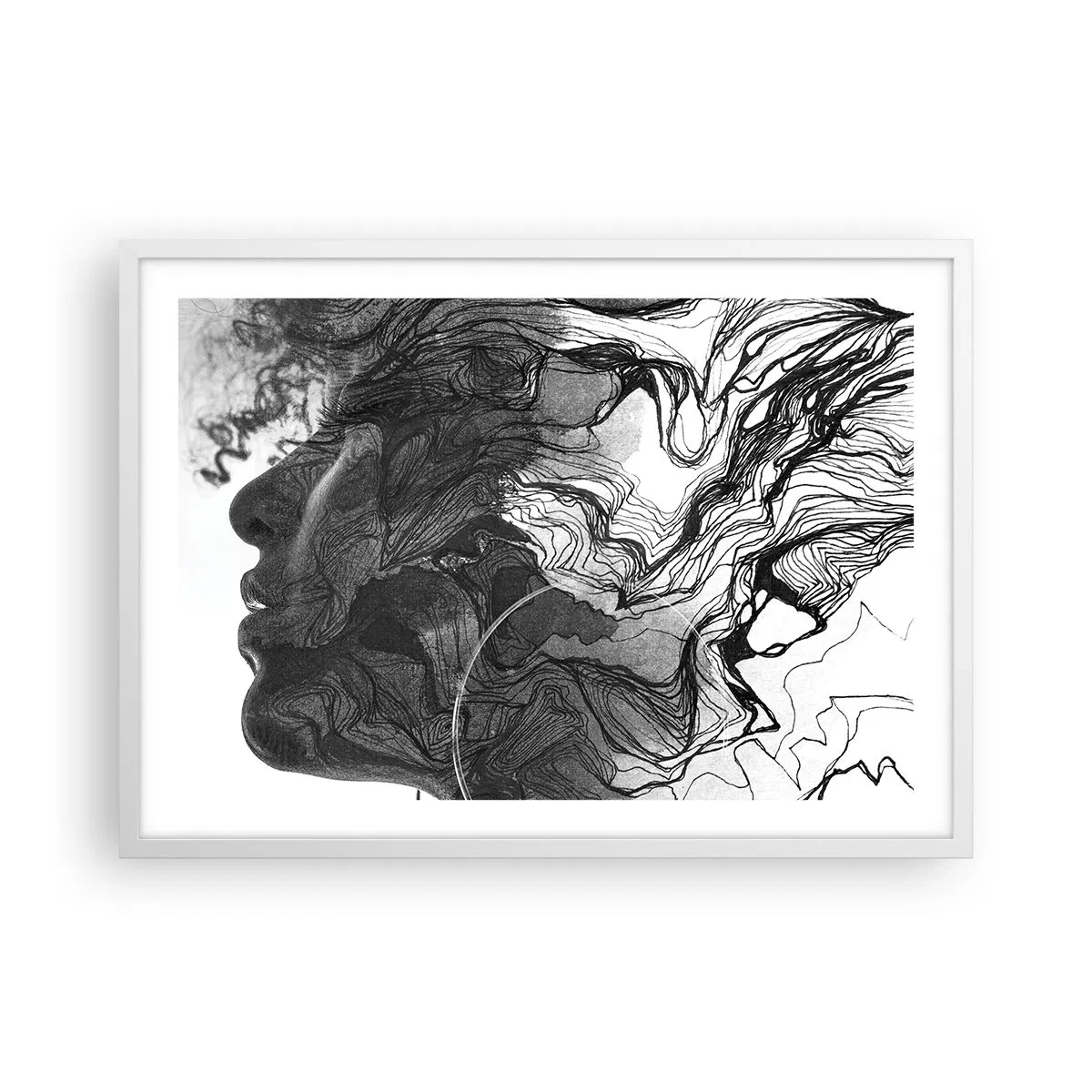 Poszter fekete keretben - Álmokba gabalyodva - 70x50 cm